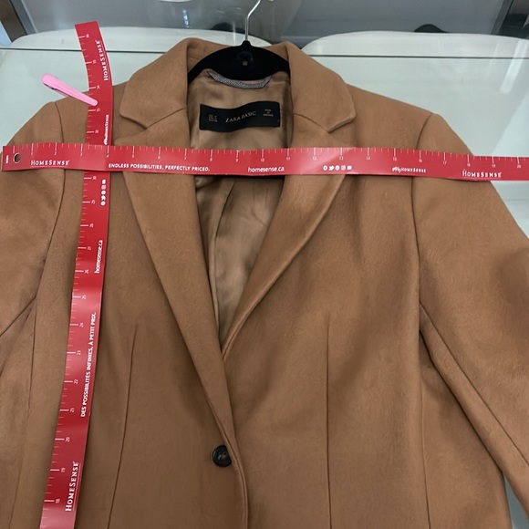 Camel Pea Coat, Zara, size M - Picture 12 of 12